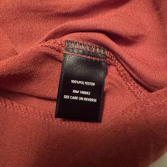 Torrid Rust-Red V-Neck Peasant Tunic size 1 - Picture 7 of 7